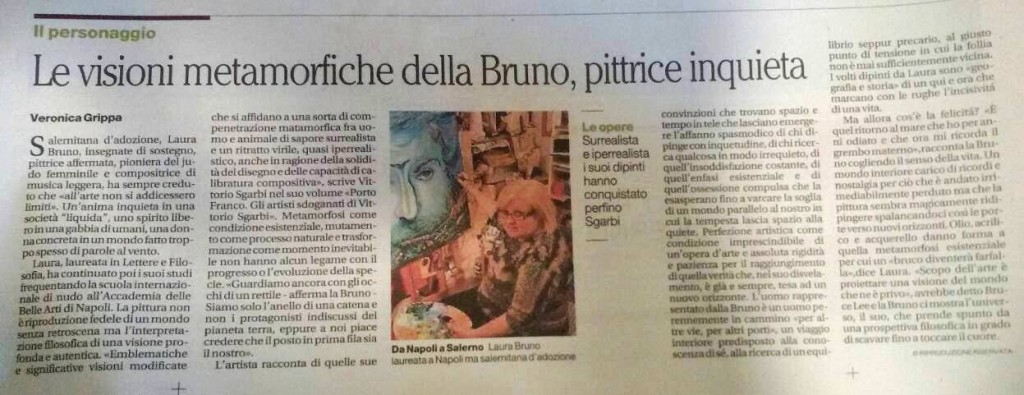 Le visioni metamorfiche della Bruno, pittrice inquieta